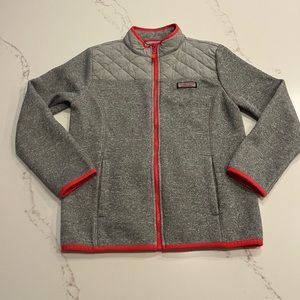 Vineyard Vines Zipper Fleece Jacket- Girls Large